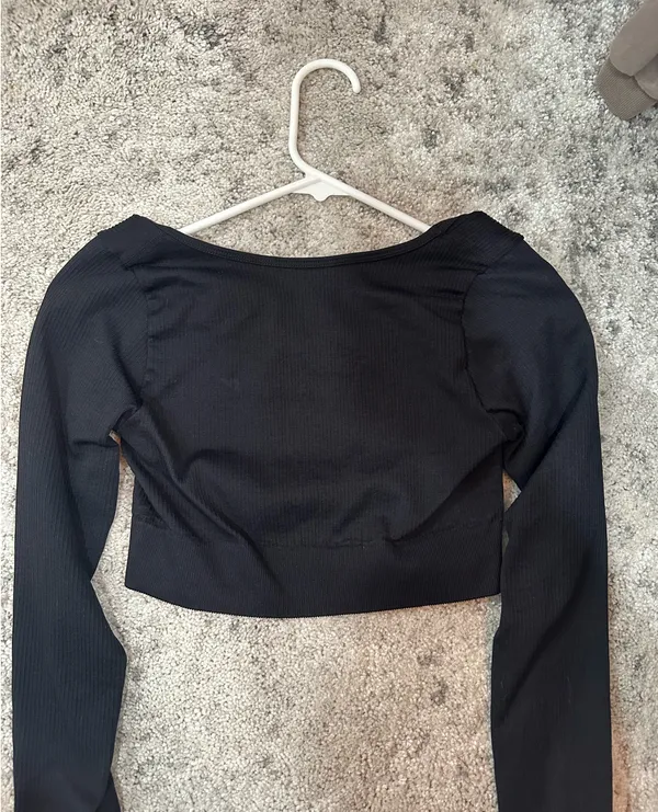 Crop top Long Sleeve Shirt - Image 2