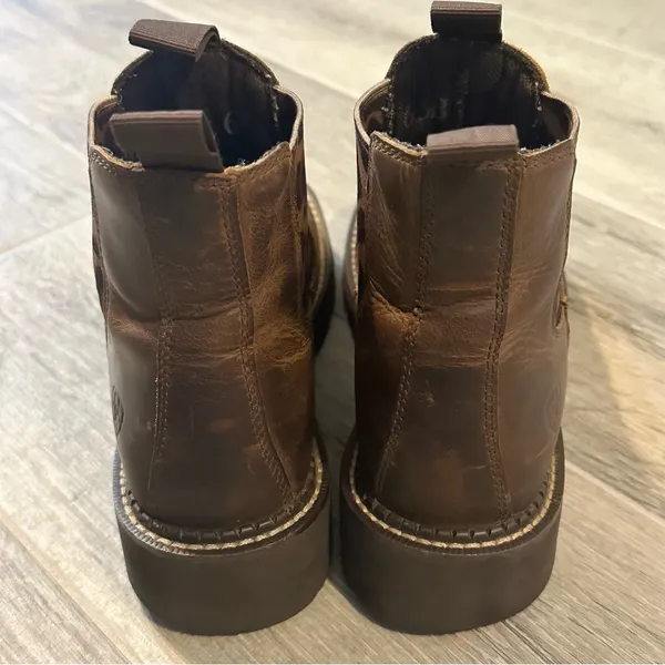 Ariat Fatbaby Everlon Leopard Western Women’s Brown Boot US 6.5 Rodeo Cowgirl - Image 3