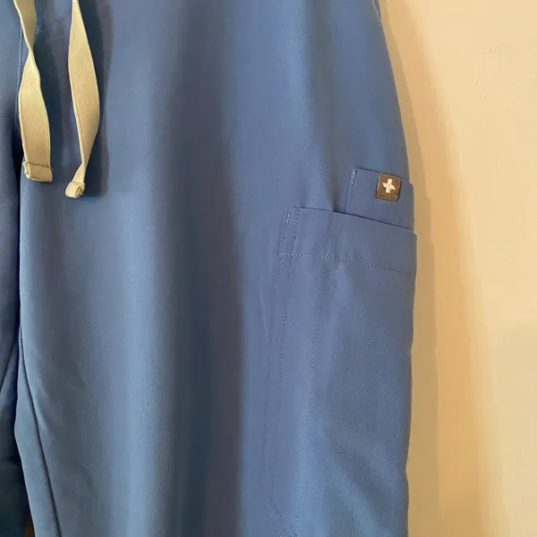 FIGS Ceil Blue Yola Straight Leg Scrub Pants Uniform Nurse Doctor Women's Small - Image 4