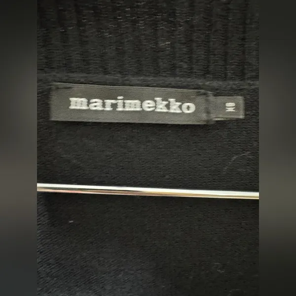 Marimekko XS Black Wool Open Cardigan‎ Sweater - Image 3