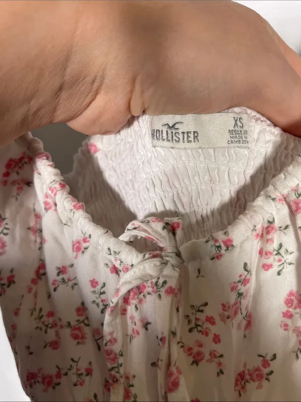 Hollister Womens Pink Floral Maxi Dress Xs - Image 4