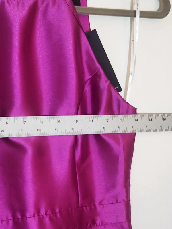 Lulus Magenta High Low Formal Dress Size XS NWT Wedding Guest Dress - Image 8