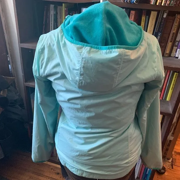 Columbia S light blue minky lined gorpcore slicker jacket - Image 2