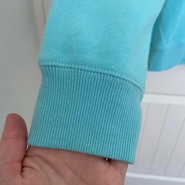 EUC‎ Blue women’s turquoise Delaware beach fleece lined quarter zip jacket large - Image 3