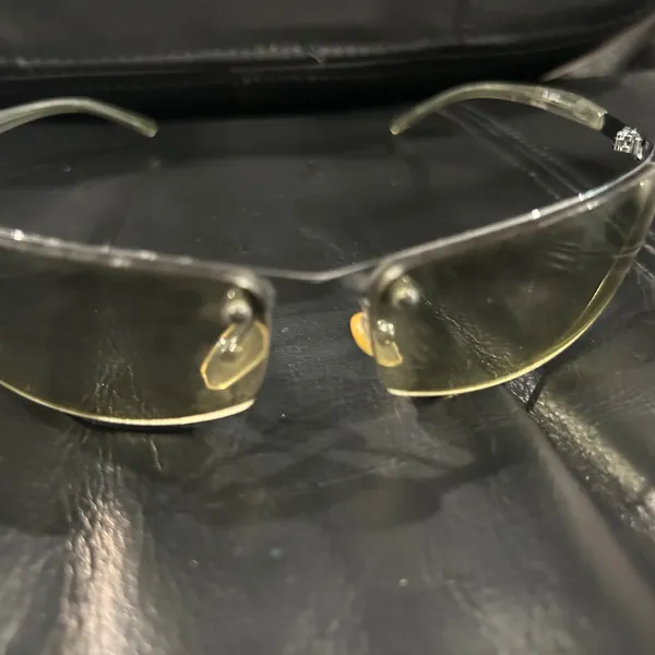 Stylish Silver and Yellow Sunglasses - Image 6