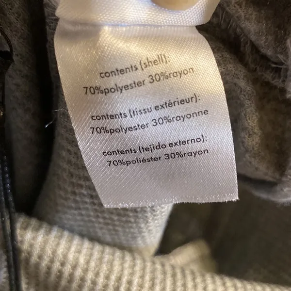 WeWoreWhat Light Grey Waffle Knit High Rise Leggings Size XS - Image 5