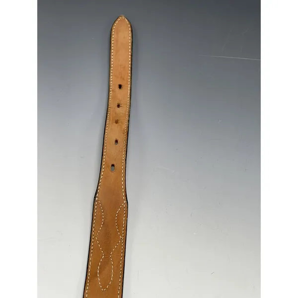 Janie Fricke Collection by circle Y Leather SM‎ Belt Vintage 80's Rodeo Snake - Image 8