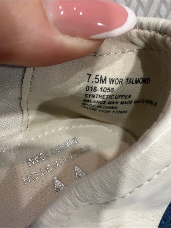 Worthington Ballet Flats Ballerina White Faux Leather Sz 7.5M Memory Foam Shoes - Image 7