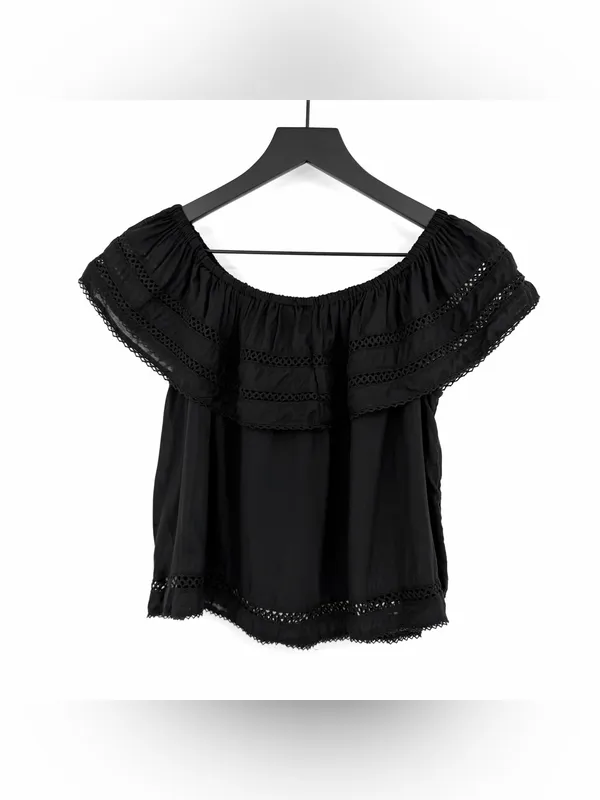 WILFRED Off The Shoulder Blouse Black XXS - Image 6
