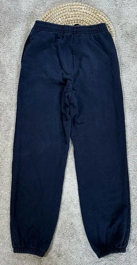 Uniqlo Women’s Washed Jersey Jogger Pants Pull On Loungewear in Navy Size S - Image 2