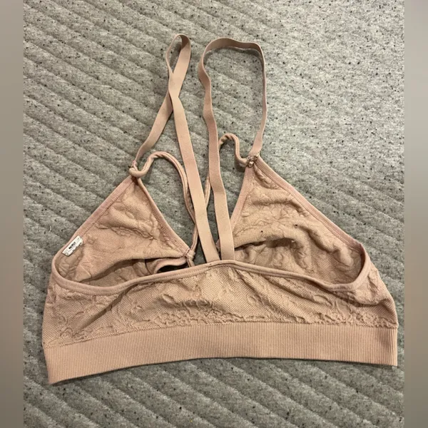 Lace Bralette in Tan SM - Image 4