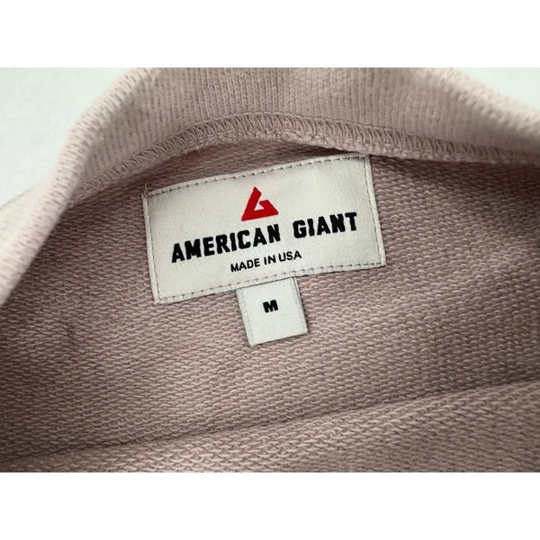 American Giant Everyday Short Sleeve Sweatshirt M Sunset French Terry Made USA - Image 3