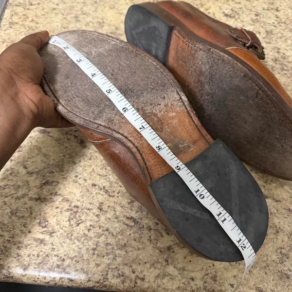 Allen Edmonds Lubbock Men 9 D Brown Leather Monk Strap Dress Shoes USA 8032 Oxfords Loafers Preppy Old Money - Image 8