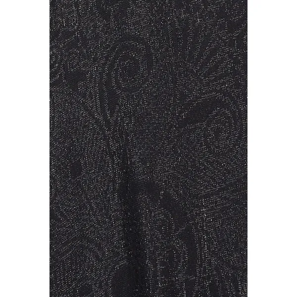 AMUR Esmeralda Black One-Shoulder Shimmer‎ Formal Gown Dress Size 2 - Image 7