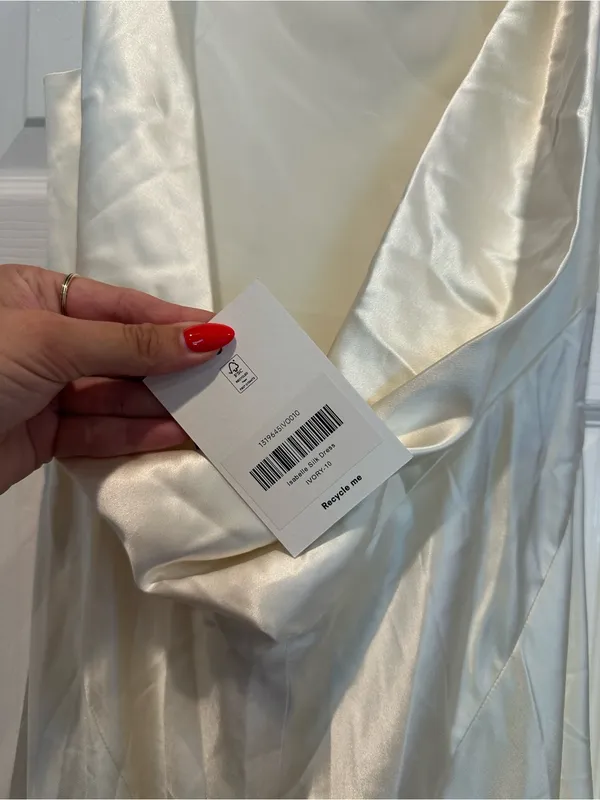 Reformation Isabelle Silk Dress - Image 3