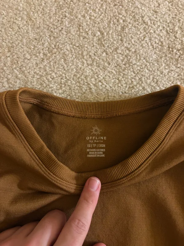Aerie offline Long Sleeve Cropped Shirt - Image 2