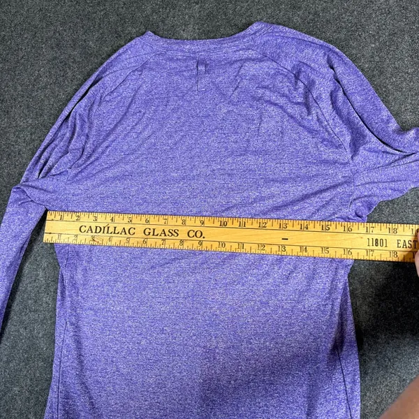 Lululemon Better Everyday Long Sleeve Shirt Purple Space Dye Heathered Top Small - Image 6