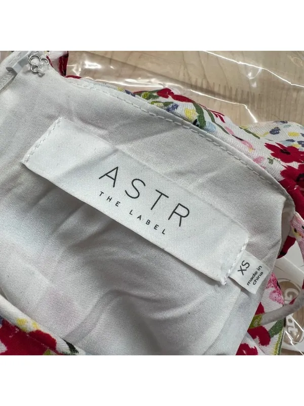 ASTR The Label Ditsy Floral Coquette Ruffle Mini Dress White Multicolor Size XS - Image 8