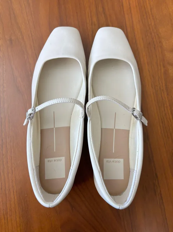 Ballet Flat White Size 8 - Image 2