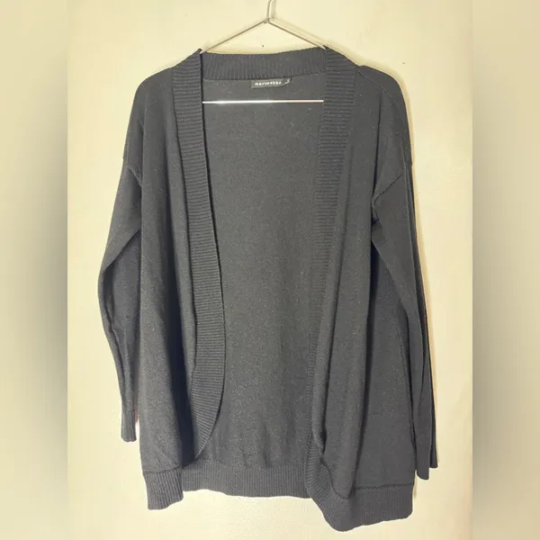 Marimekko XS Black Wool Open Cardigan‎ Sweater - Image 2