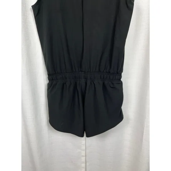 Albion Fit Black Ruffle Sleeve Active Lounge Romper Sz.M - Image 13