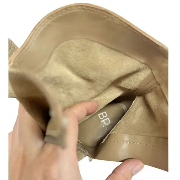 BP. Western Boots Size 5.5 in‎ Tan Smoke Leather Block Heel Pointed Toe - Image 8