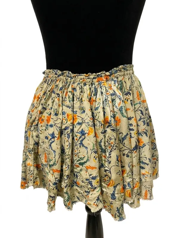 Free People FP One Third Charm Floral Print Tiered Mini Skirt Boho Viscose - Image 8