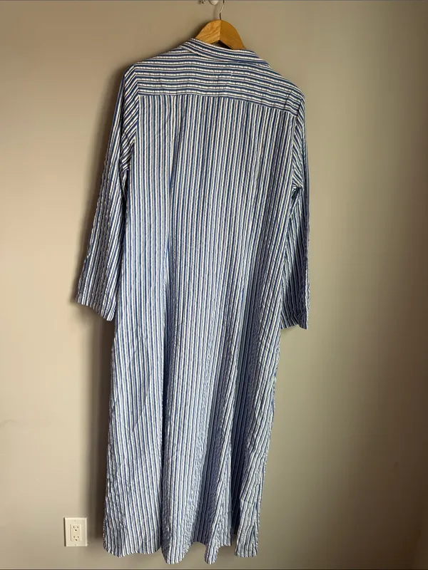 Anthropologie Porridge Tie-Front Shirt Dress XL - Image 3