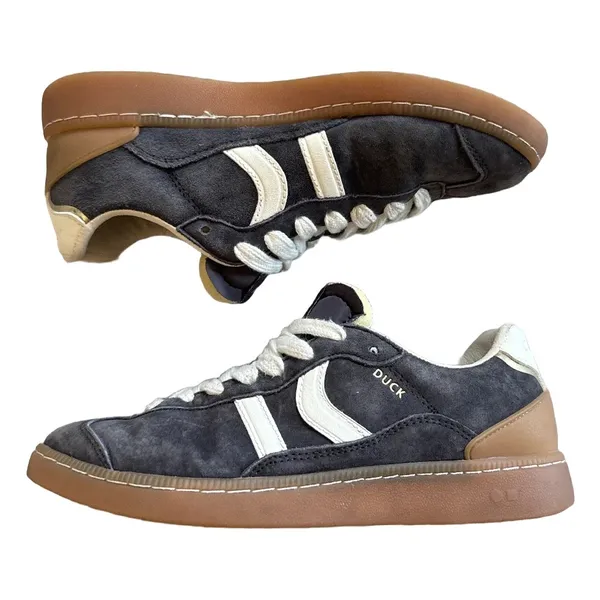 Coolway Duck Charcoal Grey Retro Suede Gum Sole Sneakers Women 6 Gorpcore - Image 6