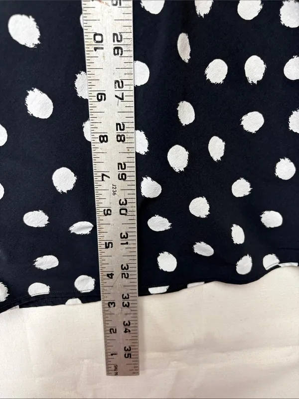 Outdoor Voices size XS Black Tank dress White Polka Dots athletic cute - Image 8