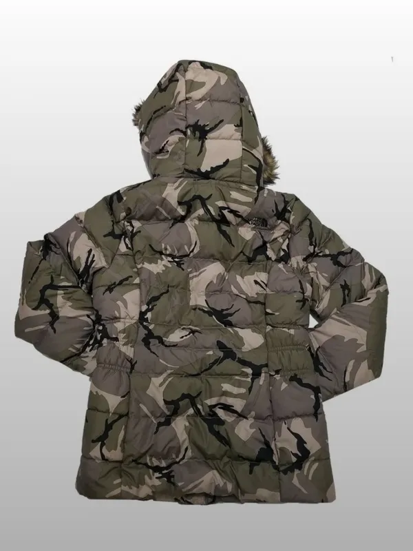 The North Face Gotham II Hooded Down Puffer Jacket Camo Army Green - Women's XL - Image 8