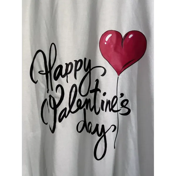 NWOT Happy Valentine's Day Heart Balloon Long Sleeve Shirt M - Image 2
