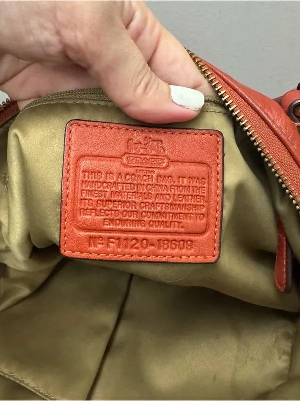 Coach Madison Sophia Bag Burnt Orange Purse Handbag - Image 8