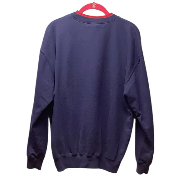 Y2K Double Layer Collar Sweatshirt. Size Large Red - Image 2