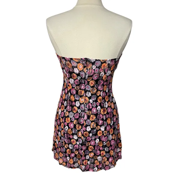NWOT MISCREANTS Cupid Mini Dress in Orange Pink Lace - Image 7