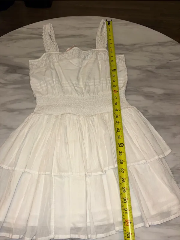 Forever 21 White Crochet Tiered Sun Mini Dress - NWT - Image 5