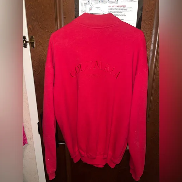 Columbia Sportswear Vibrant Red Snap-Front Jacket Size Medium - Image 2