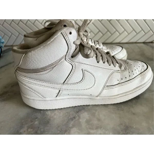 Nike Court Vision Mid Triple White Shoes Sneakers CD5436-100 Women’s Size 9 - Image 4