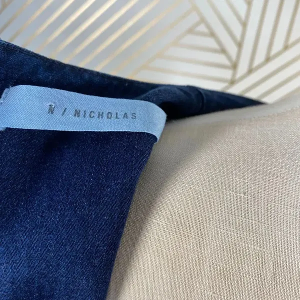 N/Nicholas Denim Flare‎ Side Sleeveless Dress Blue - Image 11