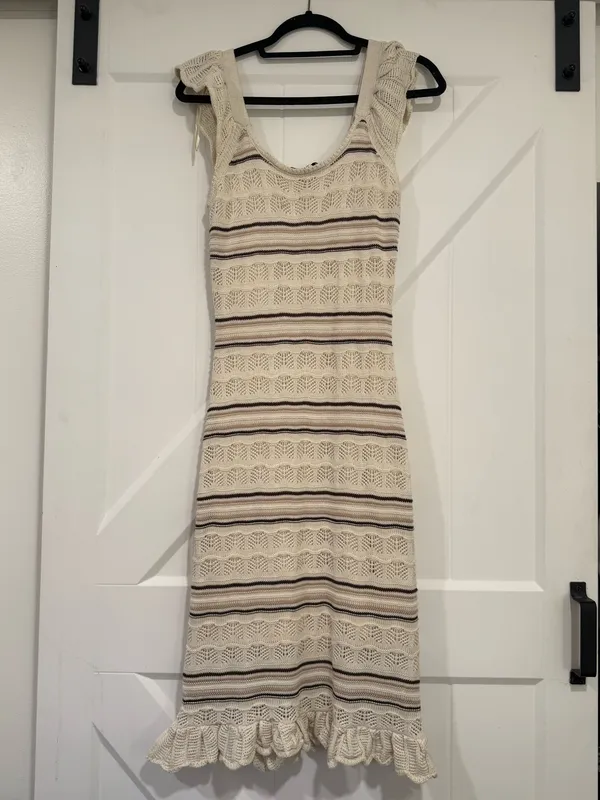 Freshmen 1996 Knit Tank Dress White - Image 2