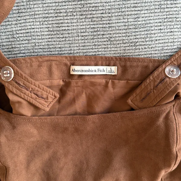 Abercrombie & Fitch Fuax Suede Squareneck Tank Size Large - Image 7