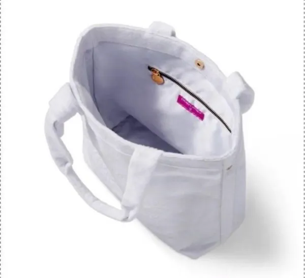 Stoney Clover Lane target white terry cloth beach tote bag brand new with tags - Image 9