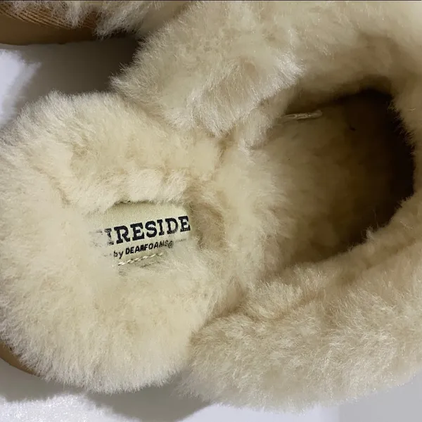 Dearfoams Fireside Shearling Slides size 8w - Image 6