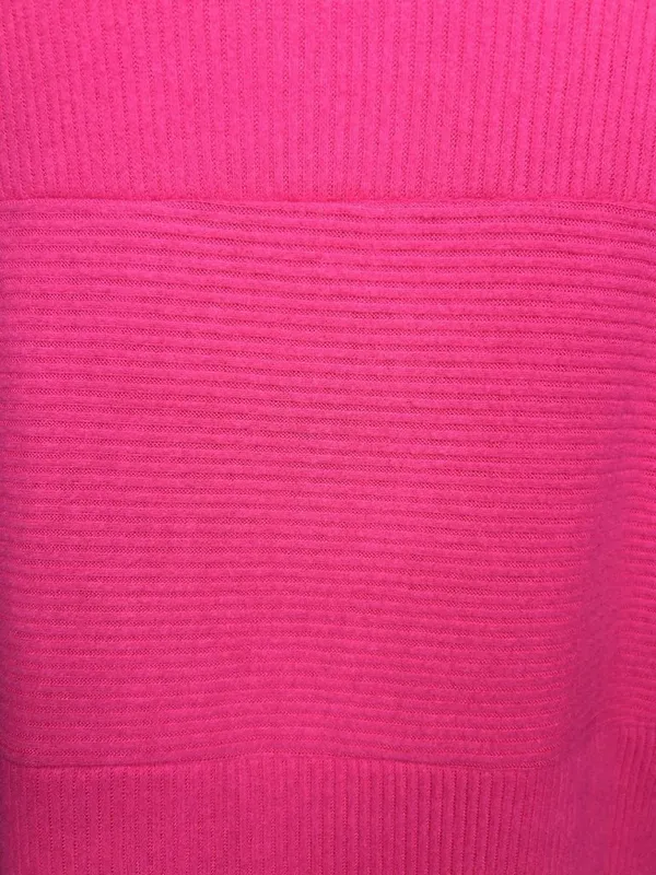 Staccato Pink Multi Directional Ribbed Long Sleeve Lightweight Sweater Sz L - Image 10