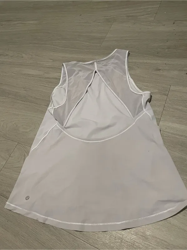 lululemon athletica White Mesh-Detail Athletic Tank - Image 2