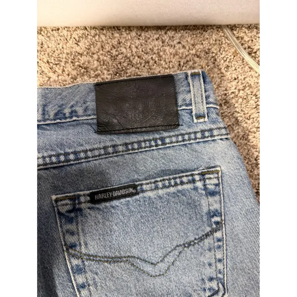 Harley Davidson Faded Glory Jeans Womens 10L Bootcut 100% Cotton Blue Denim - Image 12
