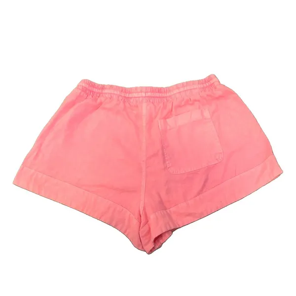 Universal Thread Pink Drawstring Elastic Waist Chino Shorts Pockets M - Image 2