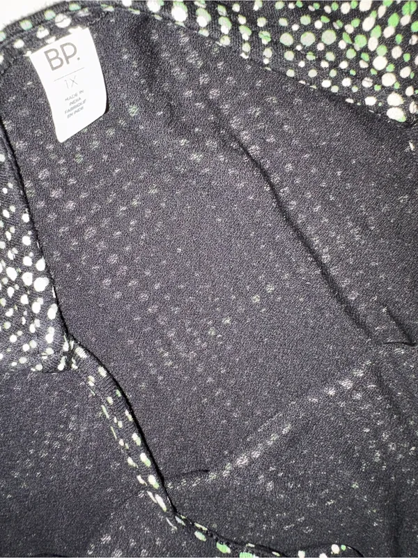 bp Black and White Plaid Slip Dress - Image 3