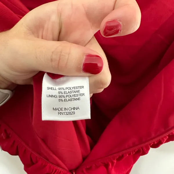 NBD NWT - Lea Mini Dress in Red Ruched Front Party Cocktail - Image 9