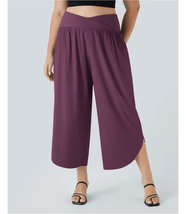 Plus sz 1X Halara Crop Wide Leg Pants - Image 4